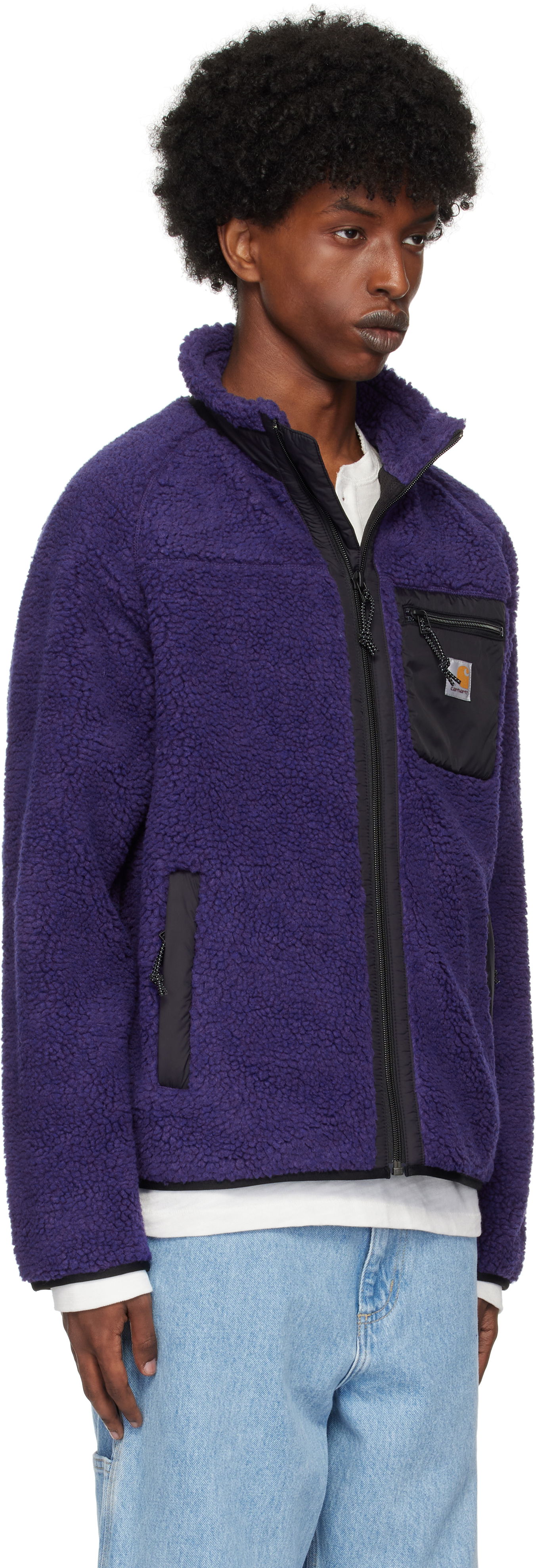 Суитчър Carhartt WIP Prentis Liner Fleece Jacket Тъмно синьо | I025120, 1
