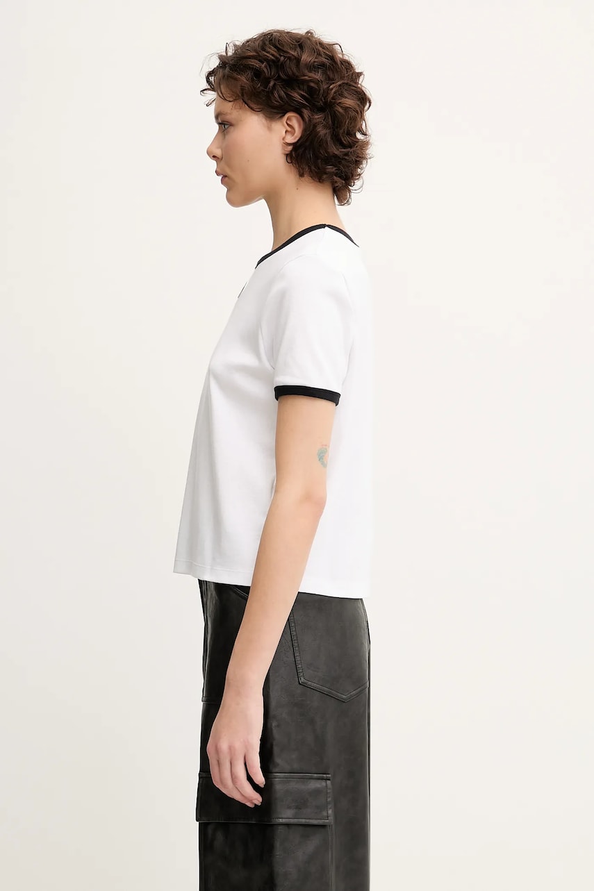 Тениска Sporty & Rich Sporty & Rich Srhwc Ringer T-Shirt Бяло | TO081622305WH01, 1