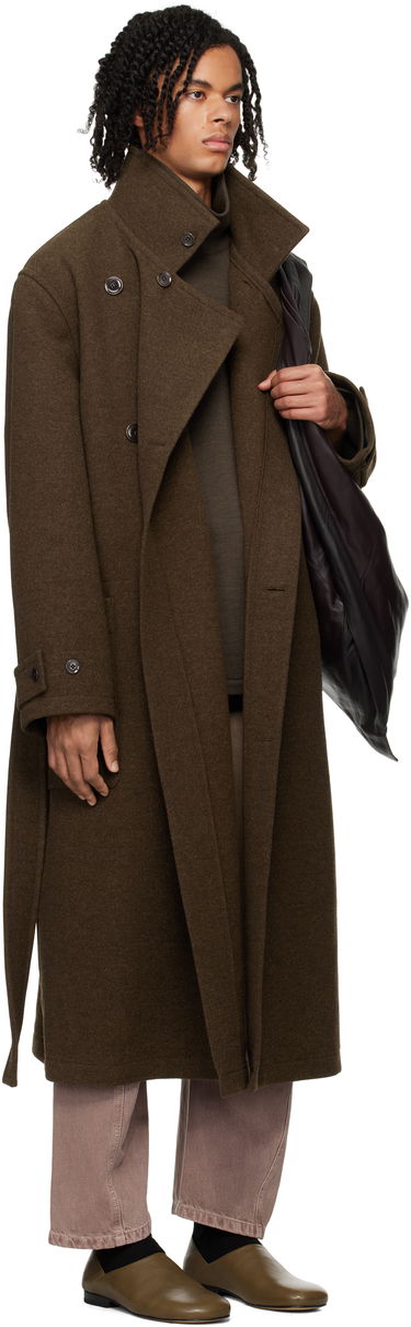Тренчкот LEMAIRE LEMAIRE Men's Wrap Coat Зелено | CO1090 LF1117, 1