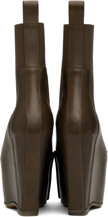 Облекло Rick Owens Rick Owens Porterville Grilled Wedge Beatle Chelsea Boots Кафяво | RO02D3848 LOOGR, 1