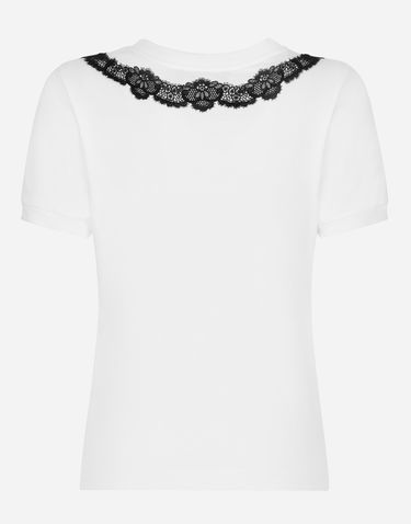 Тениска Dolce & Gabbana Tshirt Manica Corta Бяло | F8T00ZG7H1ZW0800, 1