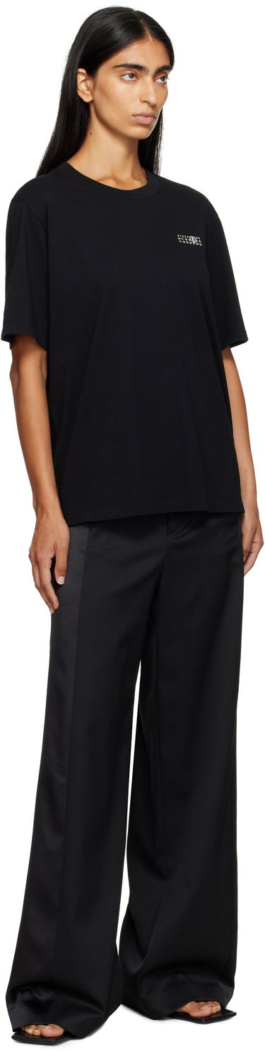 Панталони Maison Margiela MM6 Maison Margiela Tailored Wool Wide-Leg Trousers Черно | S52KA0541 S47848, 3