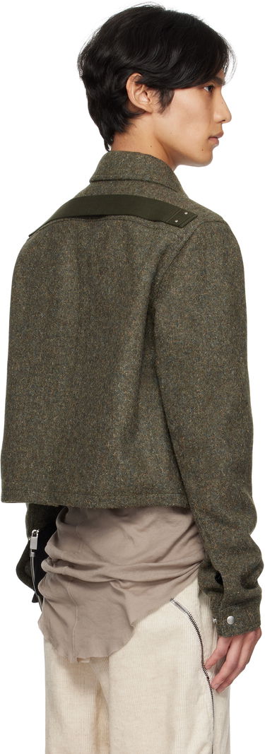 Яке Rick Owens Rick Owens Alice Brad Cropped Jacket Зелено | RU02E1720 WRU, 2