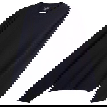Пуловер A.P.C. Men's Thomas Waffle Knit Jumper, Size Small Тъмно синьо | WVBCZ-H23434-IAK, 0