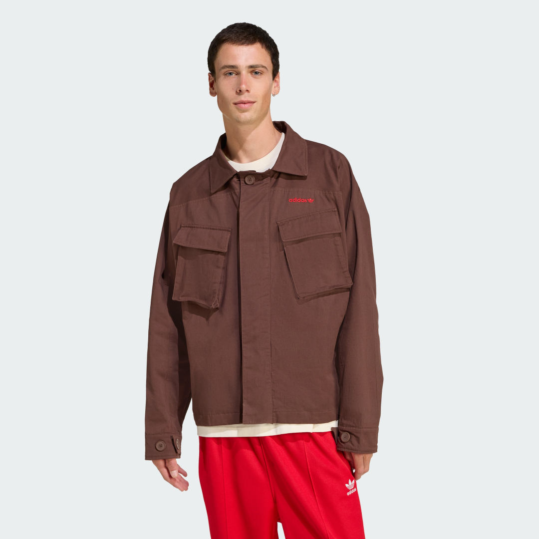 Яке adidas Performance Straight Fit Jacket Кафяво | JX3104, 0