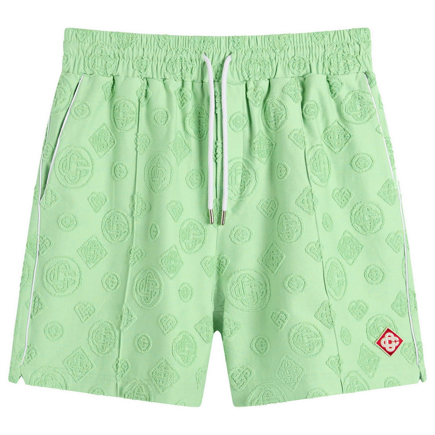 Къси панталони Casablanca Towelling Monogram Shorts Зелено | M-SP26-JTR-271-01, 1