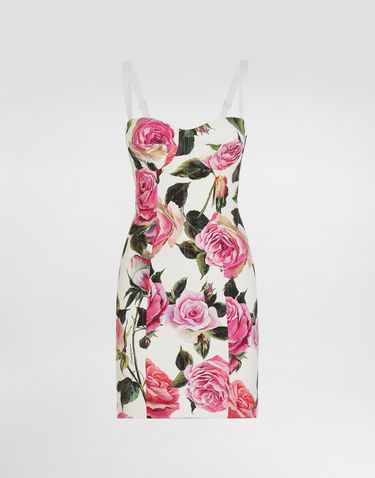 Pокля Dolce & Gabbana Dolce & Gabbana Rose Print Jacquard Corset Dress Многоцветен | F6TMZTFSRQJHA5IG, 0
