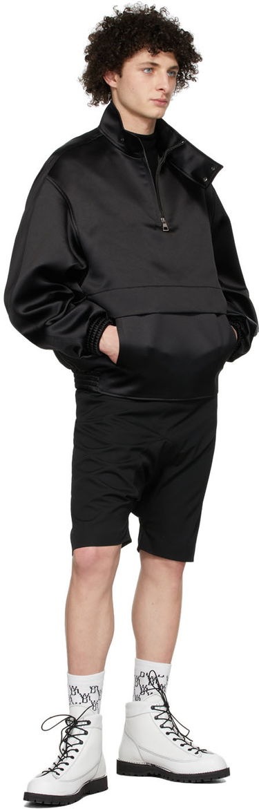 Суитчър We11done We11done Half-Zip Mock Neck Polyester Anorak Черно | WD-JK1-22-075-M-BK, 3