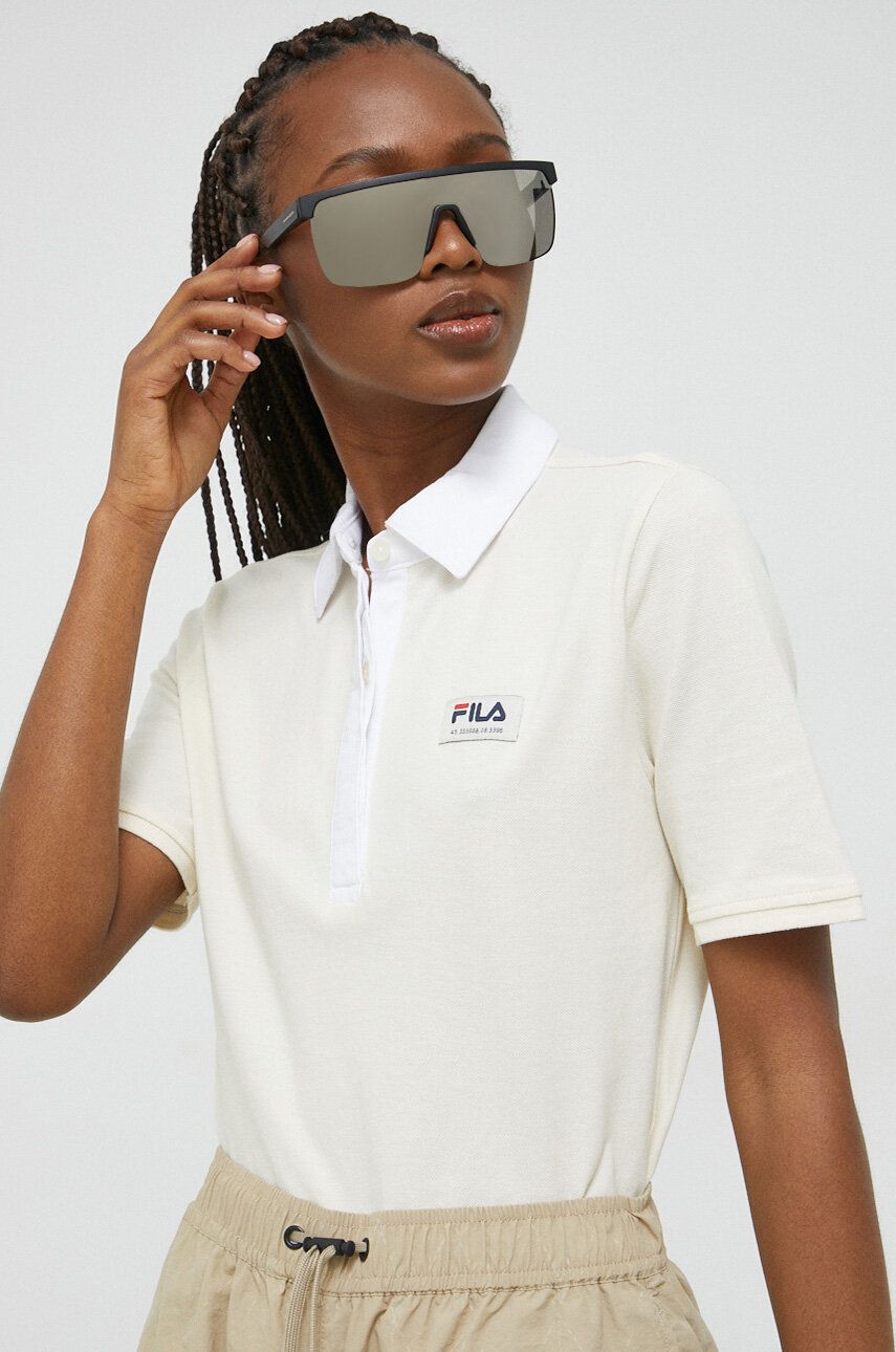 Поло тениска FILA Tarbeck Cropped Polo T-Shirt Бяло | FAW0421, 0