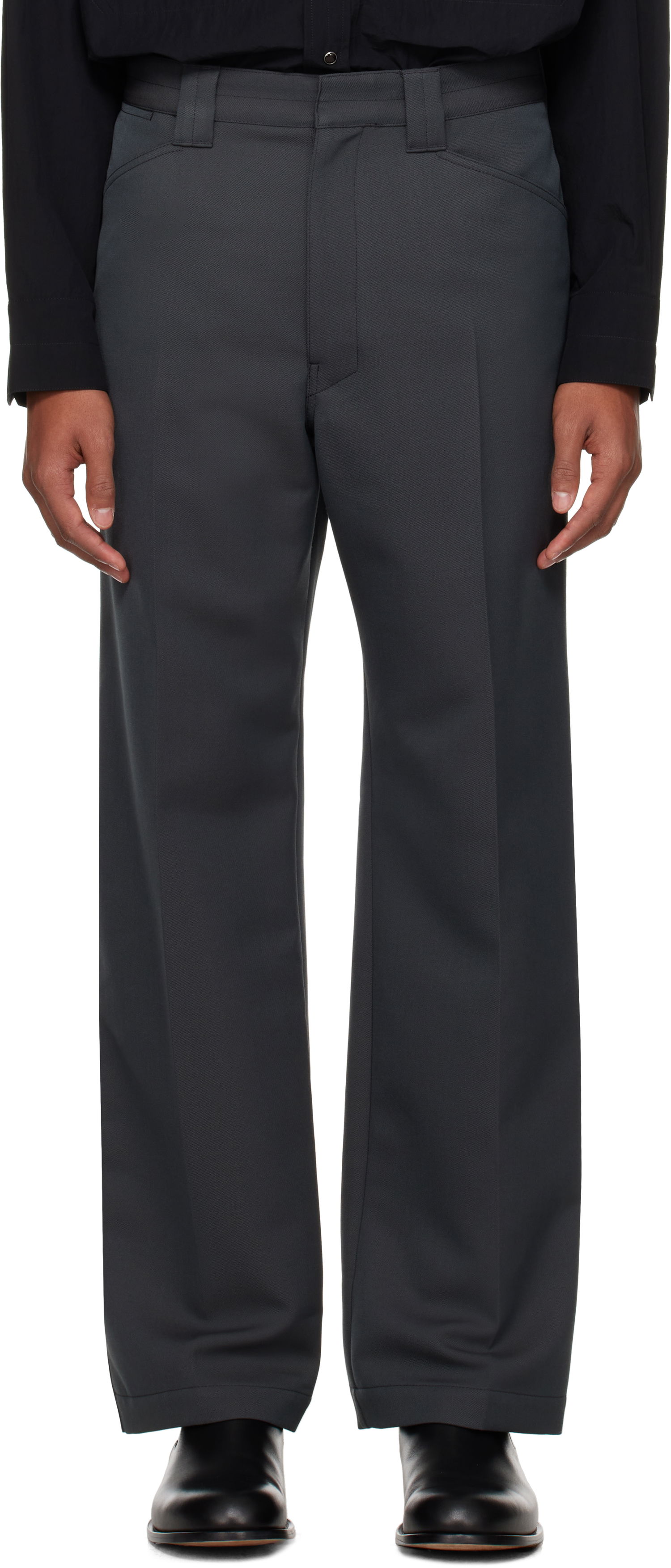 Панталони LEMAIRE LEMAIRE Straight Trousers Сиво | PA1148 LF483, 0
