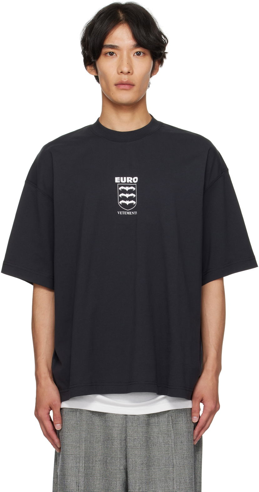 Тениска VETEMENTS Vetements Bats Logo Regular T-Shirt Черно | UH76TR650B