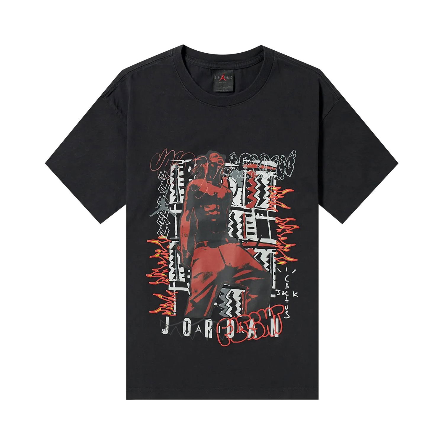 Тениска Cactus Jack by Travis Scott Air Jordan x T-Shirt Черно | CK4030 010, 1