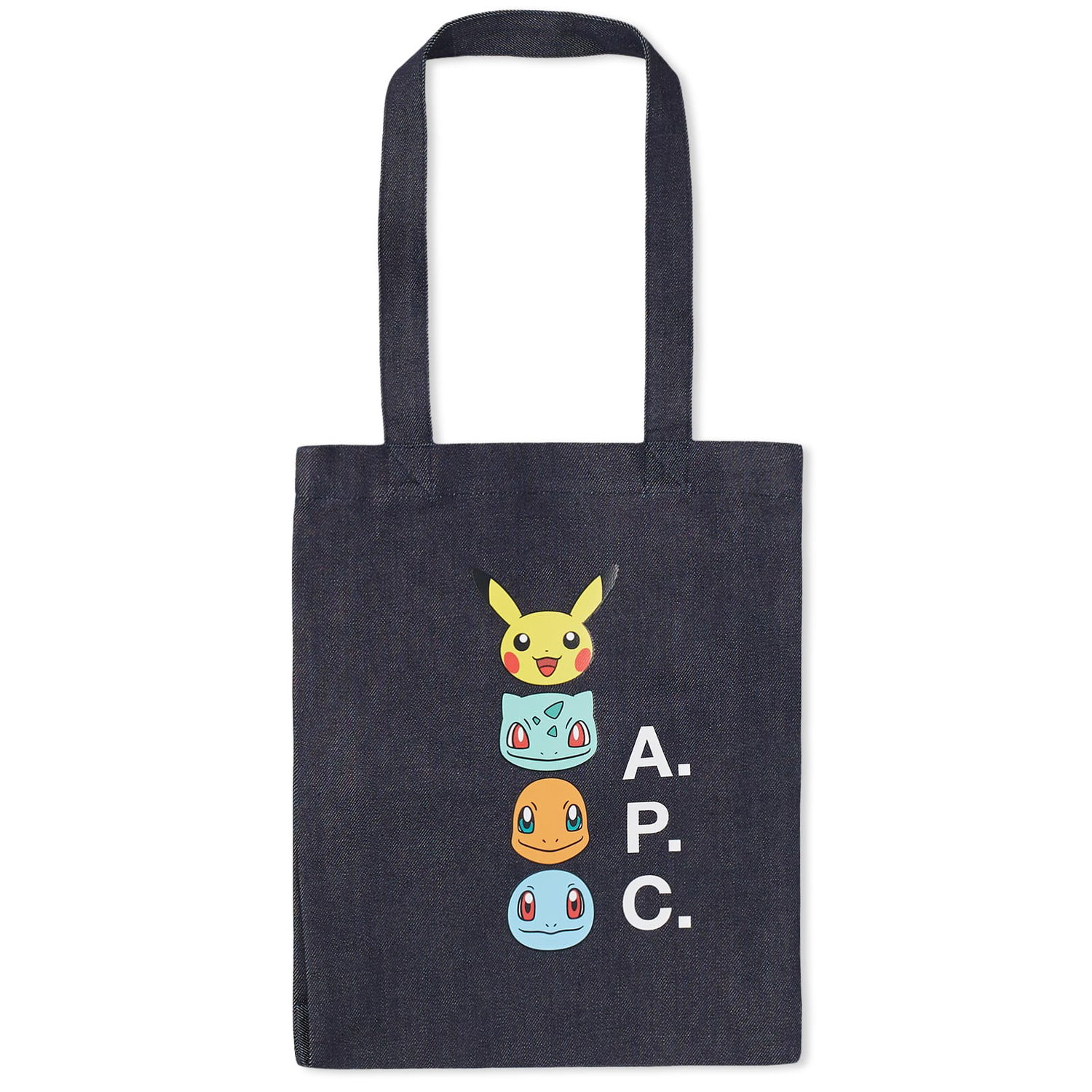 Голяма пазарска чанта A.P.C. Pokémon x Lou Tote Bag Тъмно синьо | COCSX-M61908-IAI, 0