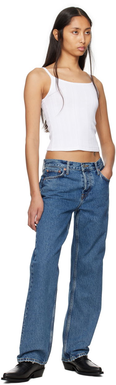 Потник RE/DONE Re/Done Hanes Edition Jolie Camisole Бяло | 865-02WVGRBTK, 3