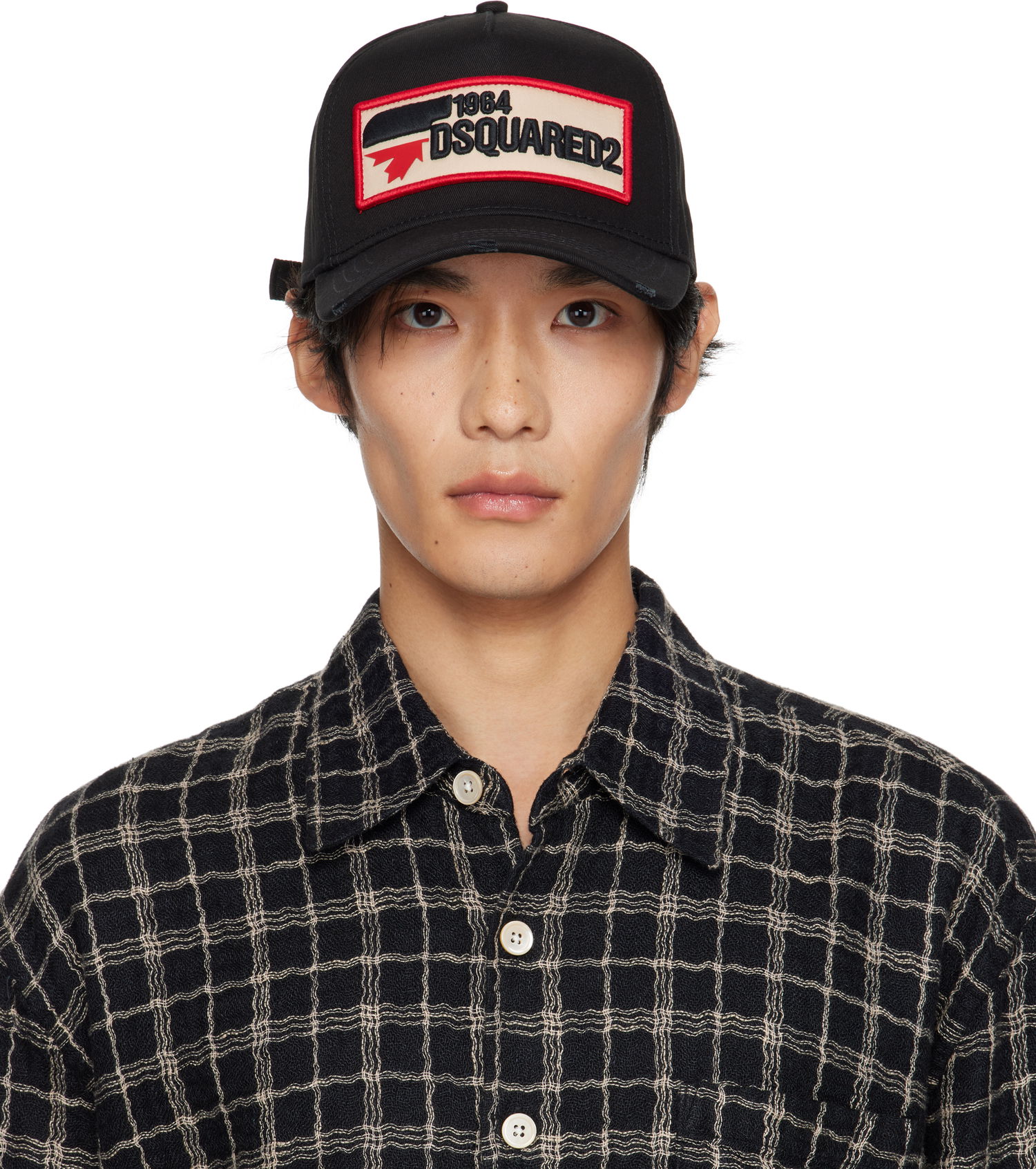 Шапка с козирка DSQUARED2 Dsquared2 Logo Patch Baseball Cap Черно | BCM0563_05C00001_2124, 0
