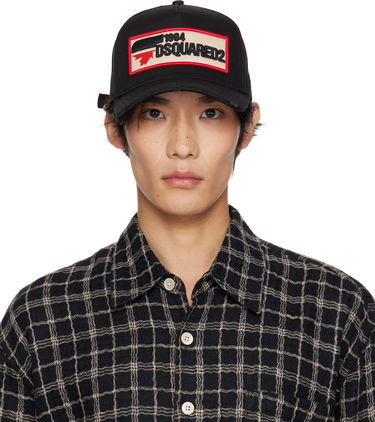Шапка с козирка DSQUARED2 Dsquared2 Logo Patch Baseball Cap Черно | BCM0563_05C00001_2124, 0
