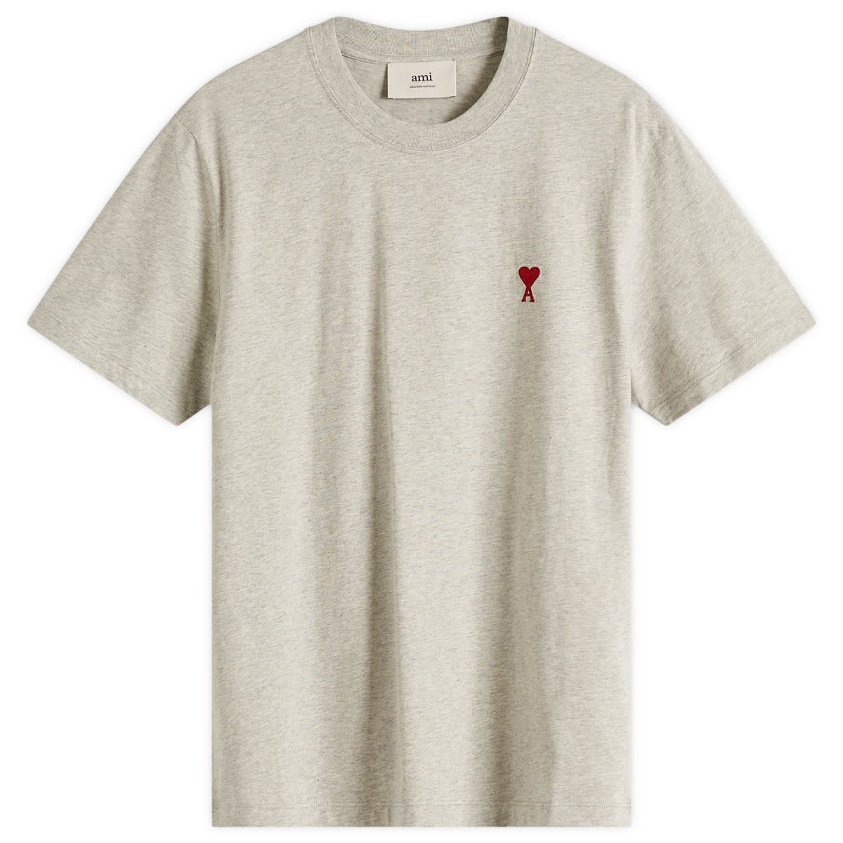 Тениска AMI AMI Paris Small A Heart Logo T-Shirt, Size Large Сиво | BFUTS035-724-0951, 0