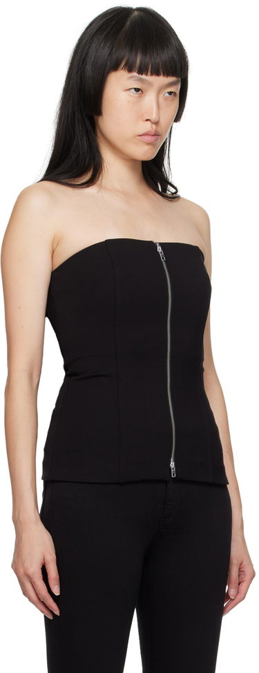 Потник rag & bone Irina Zip-Front Tank Top Черно | WAC23HT015LC15, 1