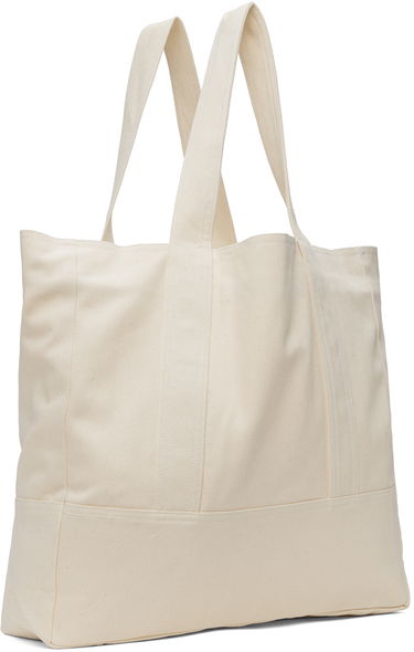 Голяма пазарска чанта Baserange Canvas Tote Bag With Patch Pocket Бежово | ACINB-CO-SU24, 2