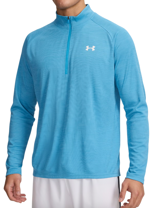 Tech Textured Long Sleeve 1/2 Zip Top