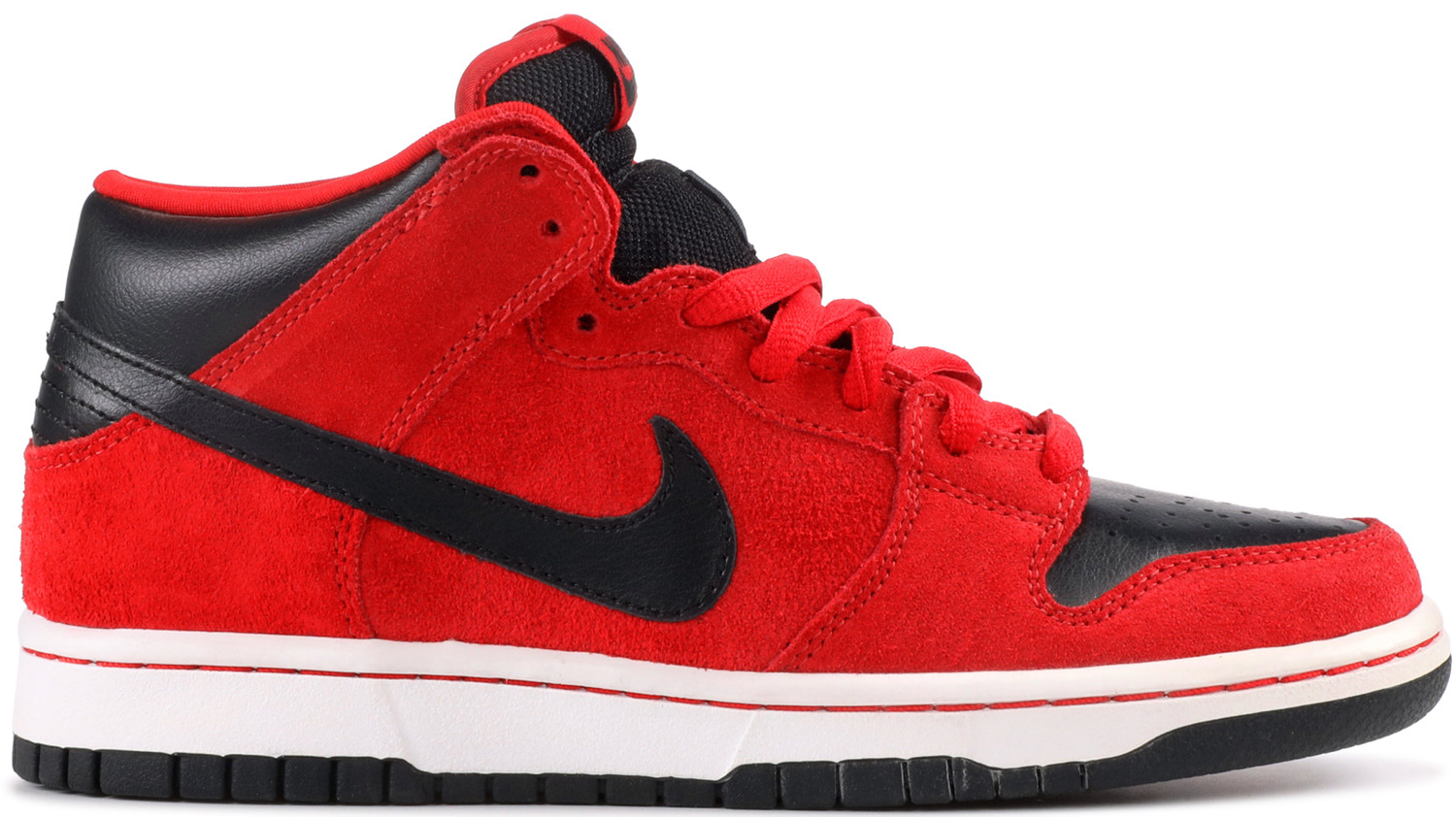 Кецове и обувки Nike SB SB Dunk Mid Sport Red Black Червено | 314383-600, 0