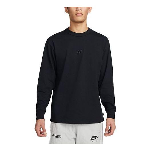 Пуловер Nike Sportswear Premium Essentials Long Sleeves T-Shirt Черно | DO7391-010
