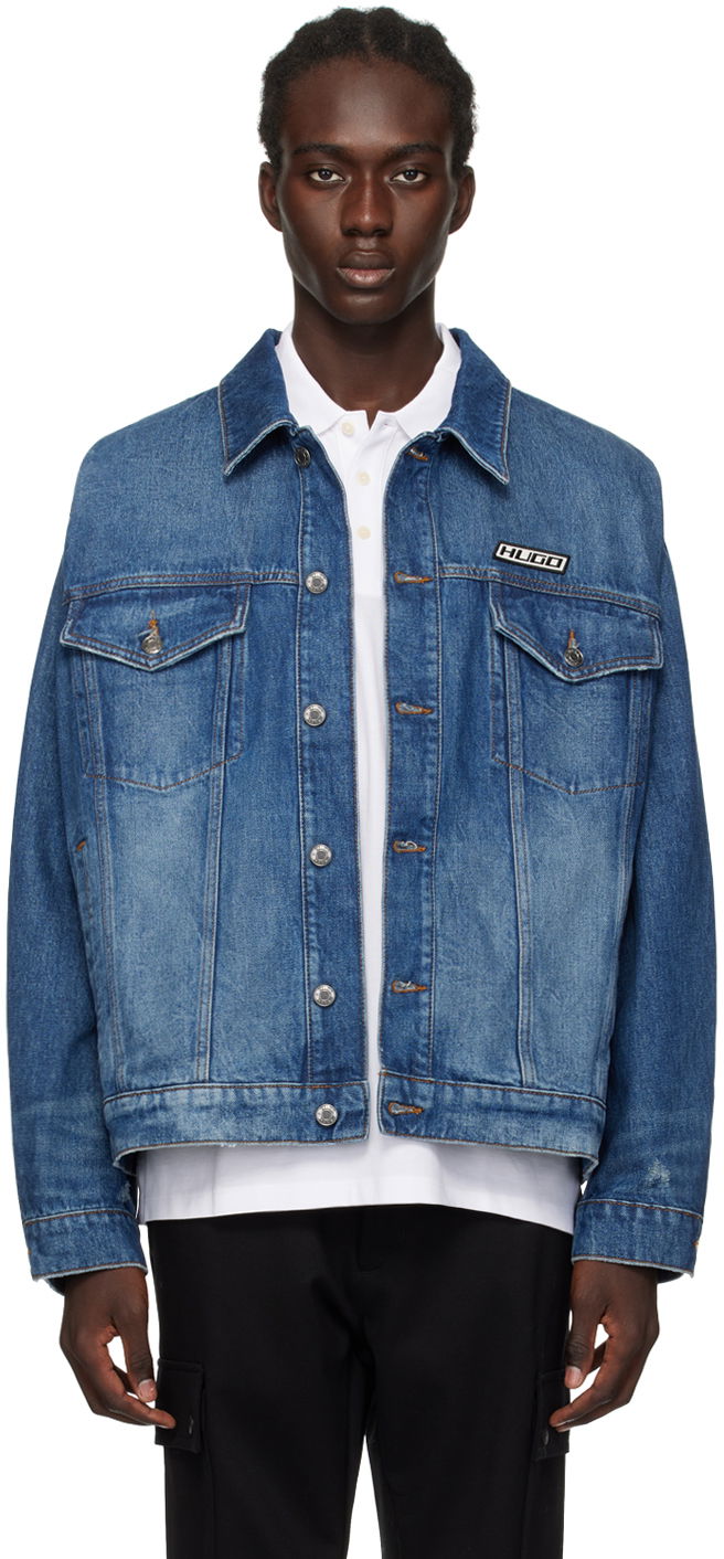 Яке BOSS Hugo Relaxed-Fit Denim Jacket "Indigo" Тъмно синьо | 50509689