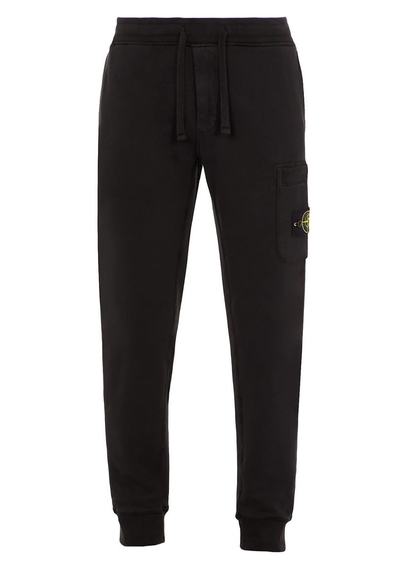 Спортни панталони Stone Island Brushed Cotton Fleece Slim Fit Sweatpant Черно | 751564520V0029-9444 / 771564520 V0029