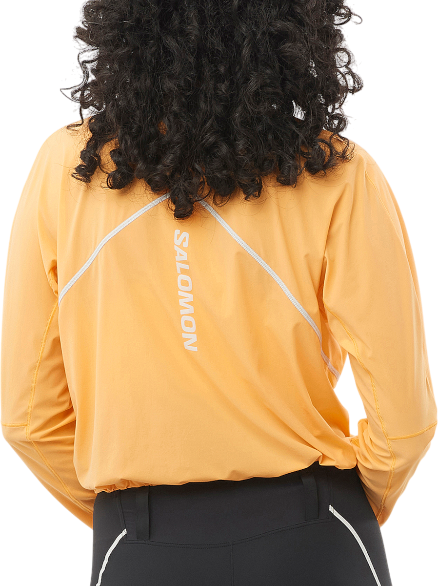 Пуловер Salomon Salomon Sense Aero Hybrid Cropped HZ HD Women's Running Pullover Жълто | lc2471-0, 1