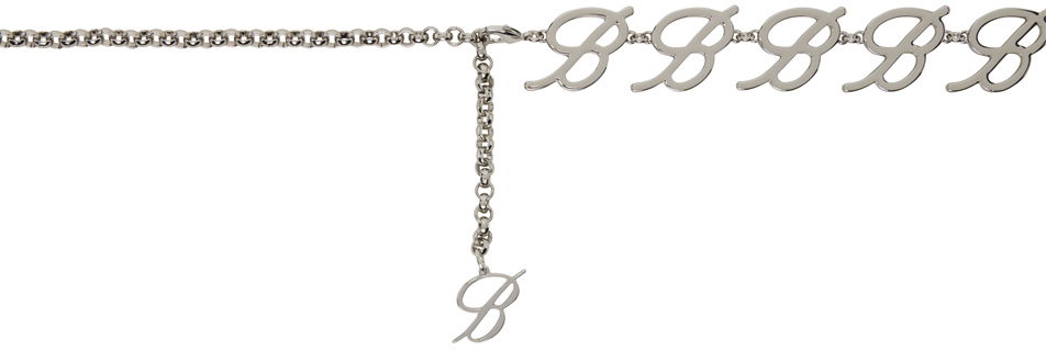 Гривна Blumarine Silver Logo Chain Belt Металик | P422W263A, 1