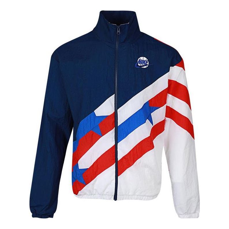 Ветровка Nike Men's Throwback Woven Jacket Синьо | CK6622-492
