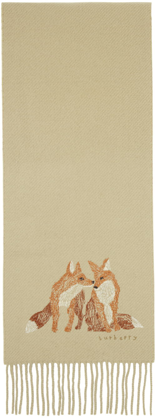 Beige Fox Scarf