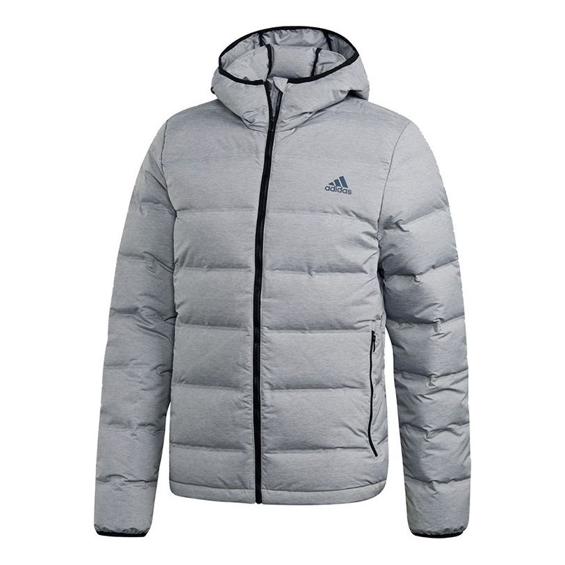 Пухо яке adidas Originals Hooded Down Jacket Сиво | CZ1386, 0