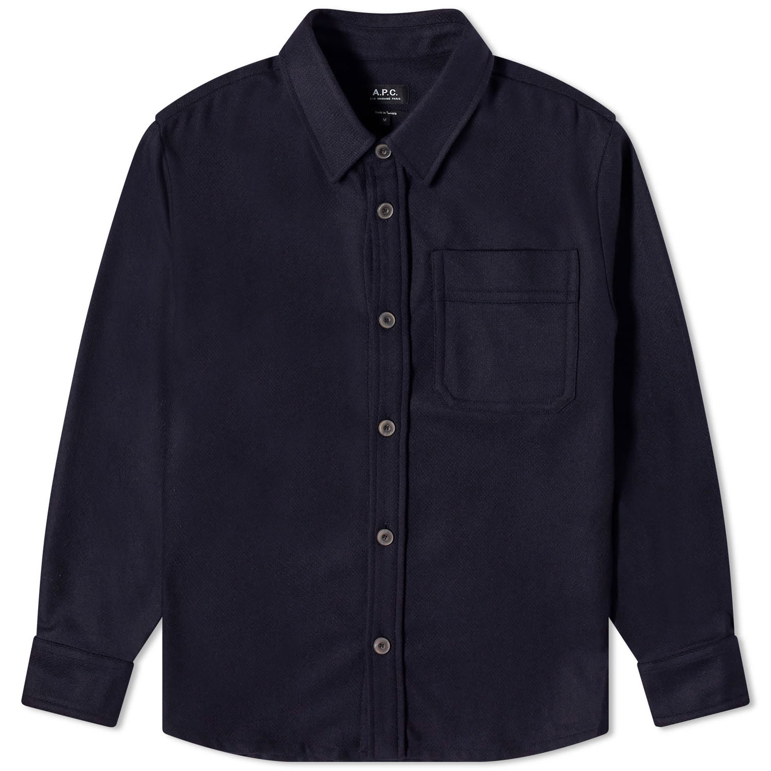 Риза A.P.C. Basile Wool Overshirt Тъмно синьо | WOAPQ-H02709-IAK, 0