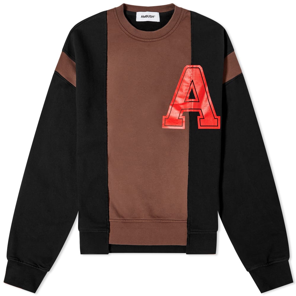 Пуловер Ambush Varsity Crewneck Черно | BWBA016F22FLE0011025, 0