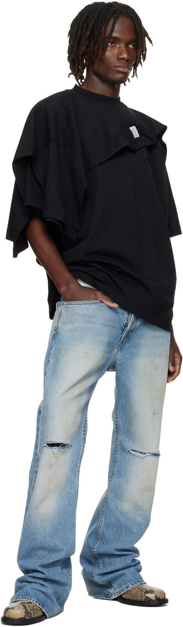 Тениска VETEMENTS VETEMENTS Double Layered T-Shirt Черно | UH76TR400B, 3