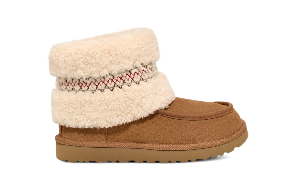Кецове и обувки UGG Mini Heritage Braid "Chestnut" W Кафяво | 1148930-CHE, 0