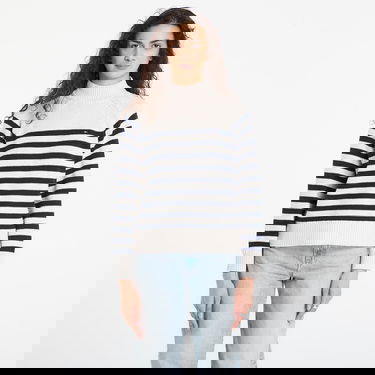 Пуловер Tommy Hilfiger Cotton Blend Mock-Neck Long Sleeve English Stripe Sweater Бежово | WW0WW46759 0AI, 0