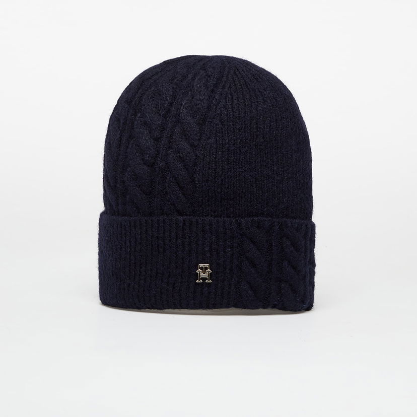 Шапка Tommy Hilfiger Tommy Hilfiger Elevated Chic Fluffy Beanie Тъмно синьо | AW0AW17784 DW6