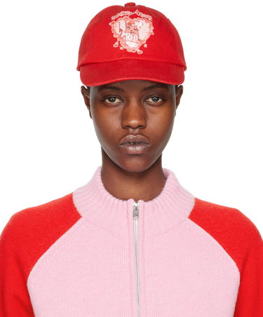 Шапка с козирка We11done Character Print Baseball Cap Червено | WD-AH0-24-402-U-RD, 0
