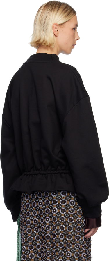 Суитчър Dries Van Noten Dries Van Noten Ruffled Sweatshirt Черно | 252-011137-2611, 2