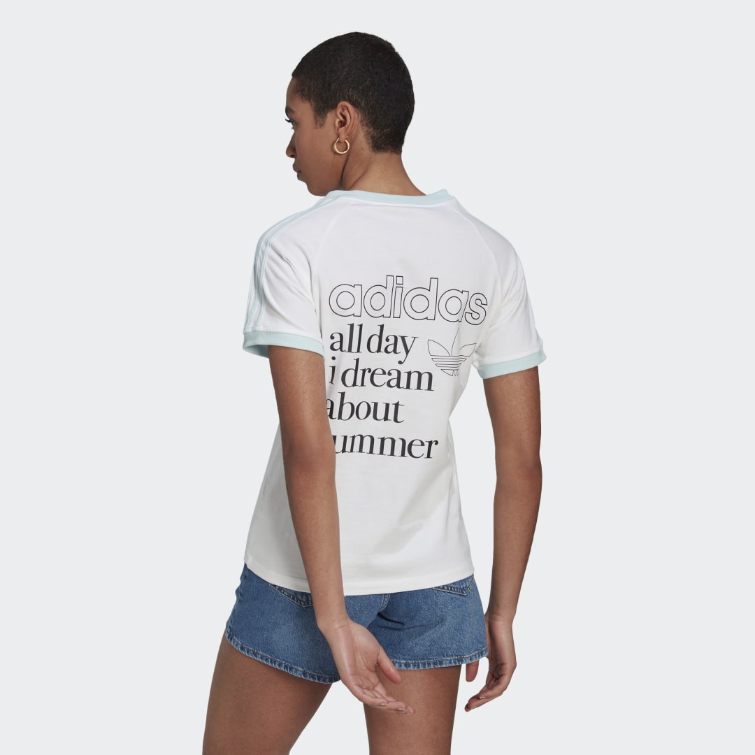Тениска adidas Originals Graphic Бяло | HL6607, 1