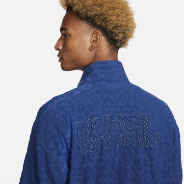 Яке Nike Brazil French Terry Football Tracksuit Jacket Синьо | DX2045-490, 3