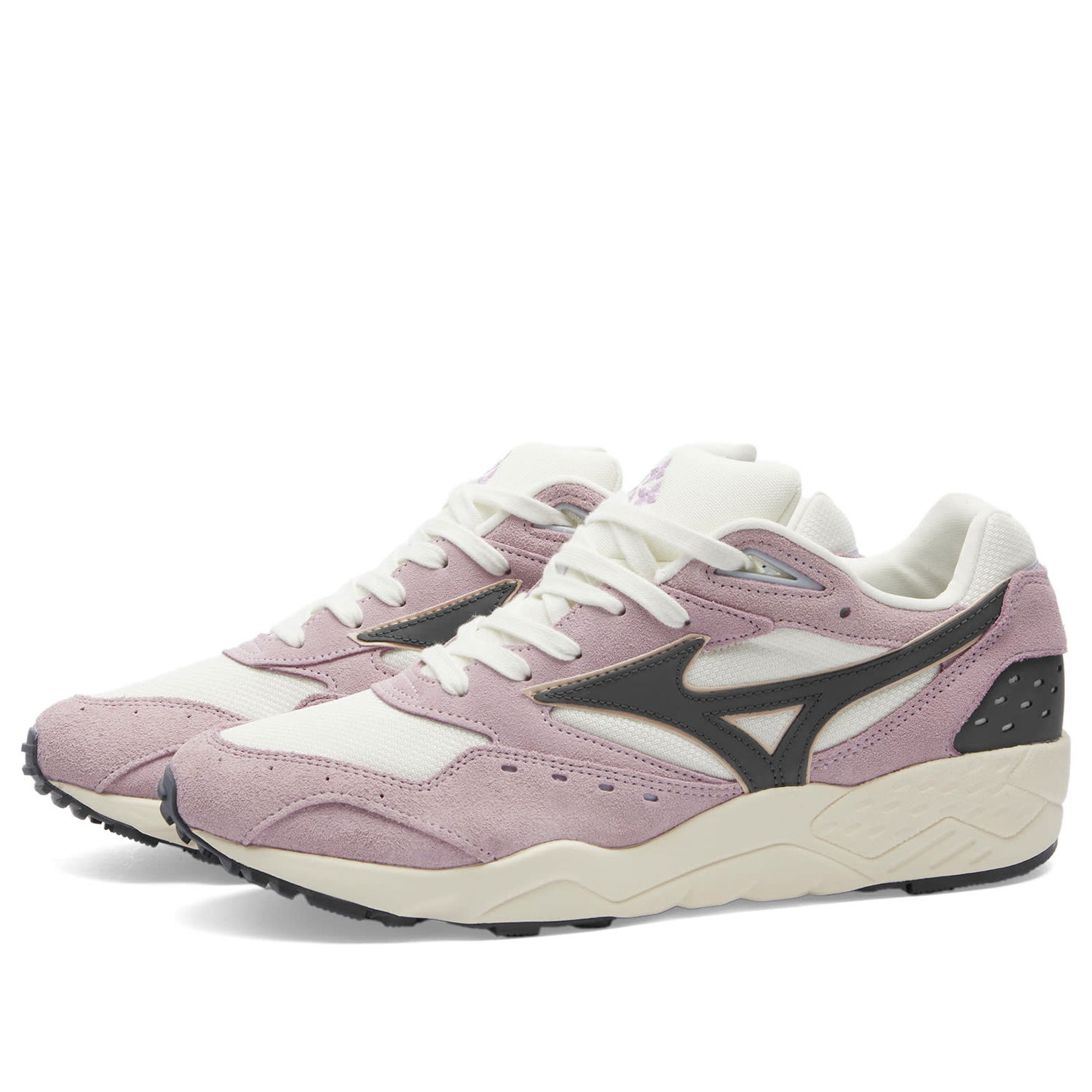 Кецове и обувки Mizuno Men's CONTENDER 'WAGASHI' Sneakers in Lavender Frost/India Ink/Snow White, Size UK 6 | END. Clothing Розово | D1GA2423-01, 0