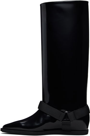 Кецове и обувки sacai sacai Belted Tall Boots Черно | 25-08249, 2