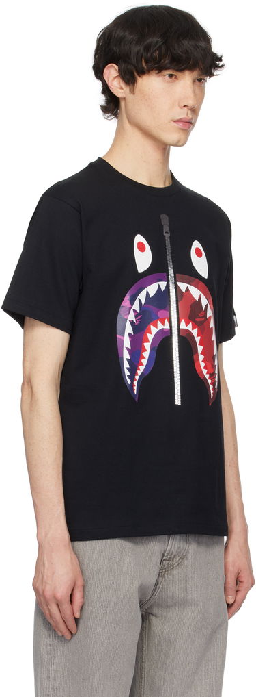 Тениска BAPE Camo Shark Graphic T-Shirt Черно | 001TEK801021M, 1