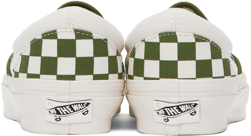 Кецове и обувки Vans Vans Classic Slip-On Checkerboard Зелено | VN000CSECIB, 1