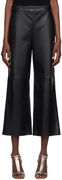 Max Mara Luciana Leather Wide-Leg Culottes