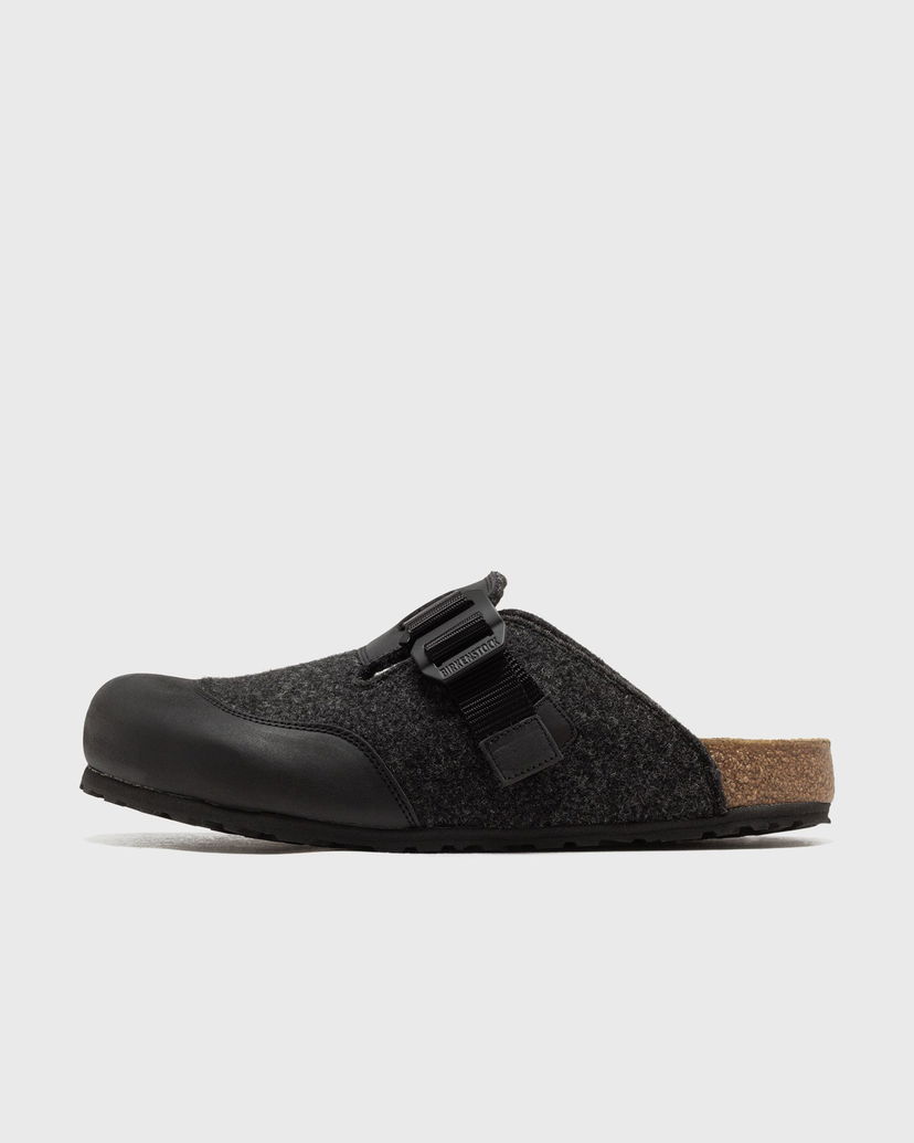 Кецове и обувки Birkenstock Boston Nova Felt Leather Textile Clog Сиво | 1030159