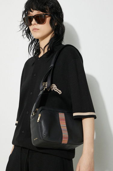 Чанта през рамо Paul Smith Paul Smith Leather Crossbody Bag Черно | M1A.6796.BMULTI, 6